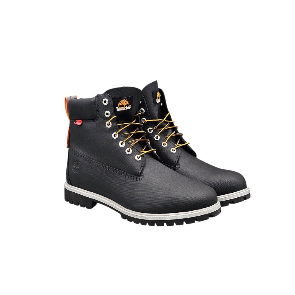 Timberland Men's Size 14 US Helcor 6'' Inch Premium Original Black Leather Boots